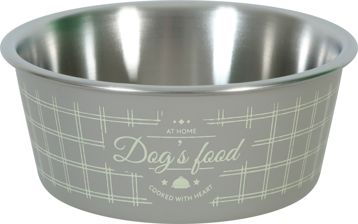 Non-Slip Food Dog Bowl Taupe 400 ml