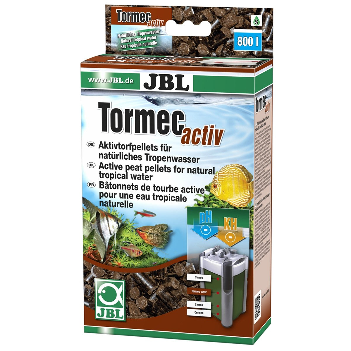 JBL Tormec active black peat granulate