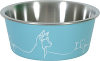 Thumbnail for Non-Slip Love Dog Bowl Blue 1700 ml