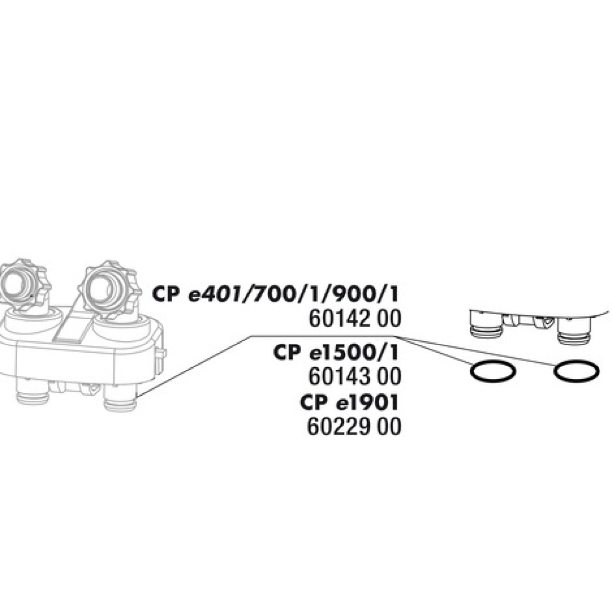 JBL CP e1500/1,2 O-Ring Hose Connector Set