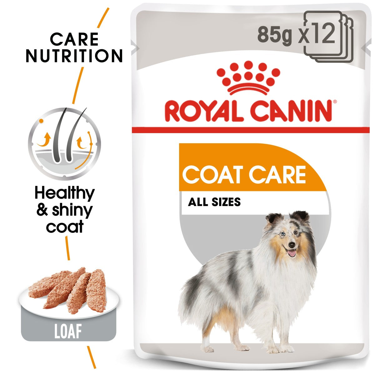 Canine Care Nutrition Coat Care (WET FOOD - Pouches) 12 x 85g