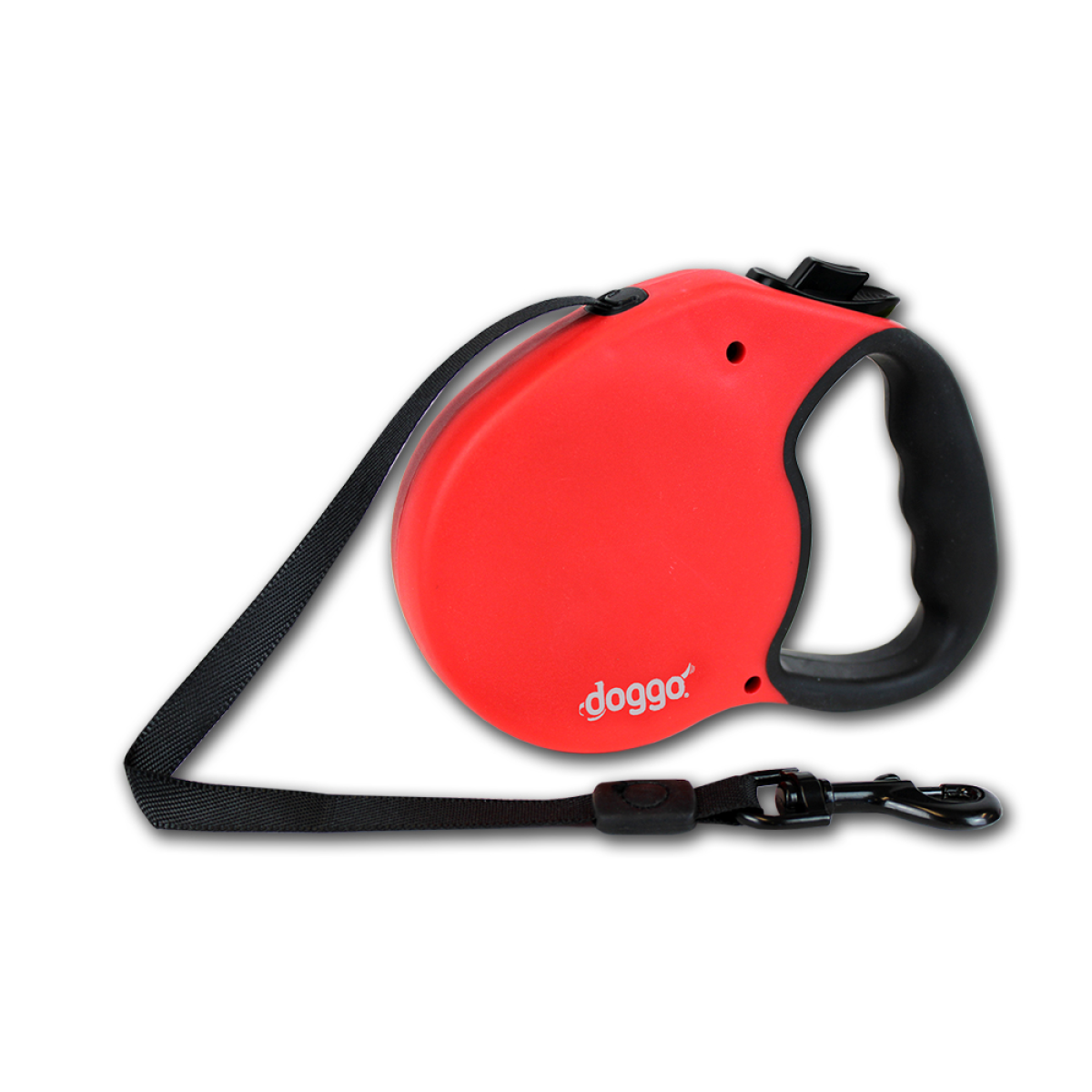 Doggo everyday retractable leash 5m, M, red