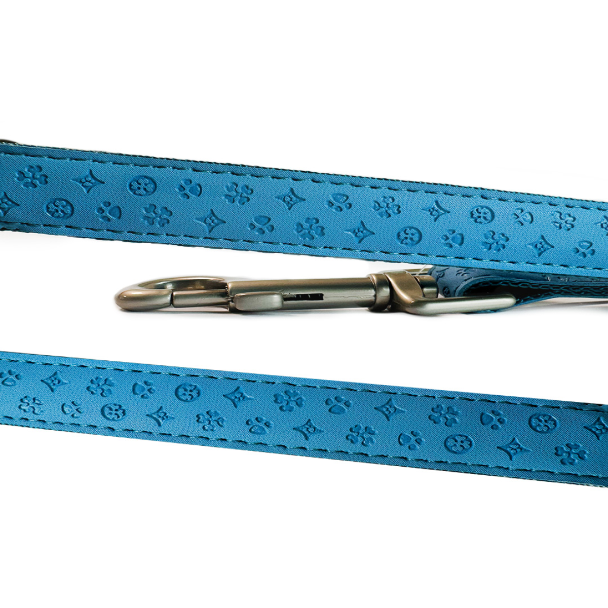 Mylord Leatherette Dog Leash 120 x 1.5 cm, Light Blue