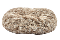 Thumbnail for Oval Furry Cushion - Grey 103 x 72cm