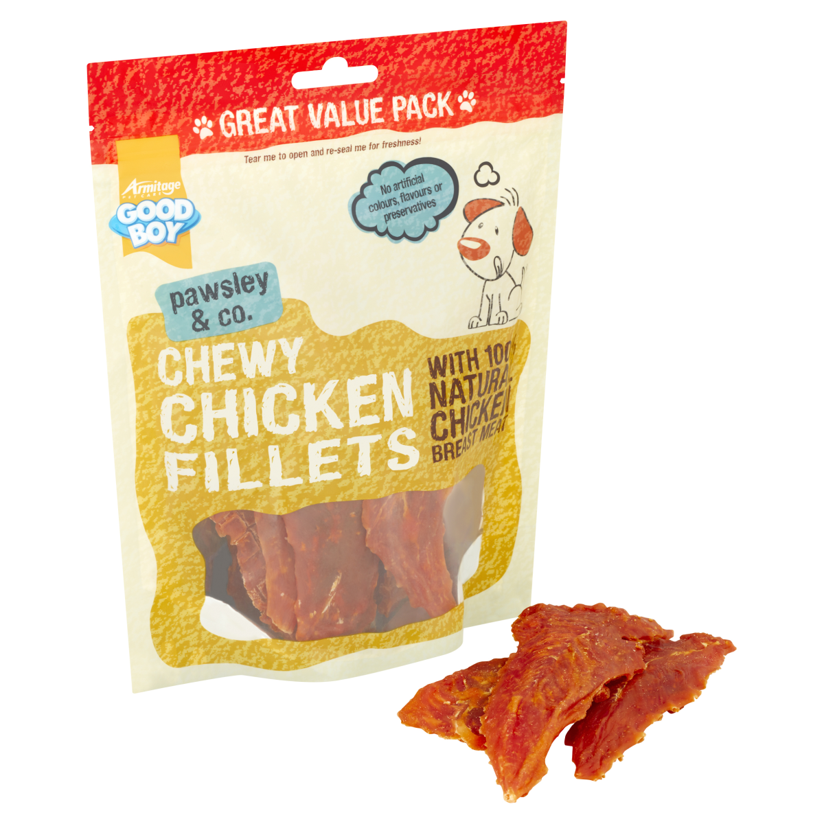 Goodboy Chewy Chicken Fillets 320g Value Pack