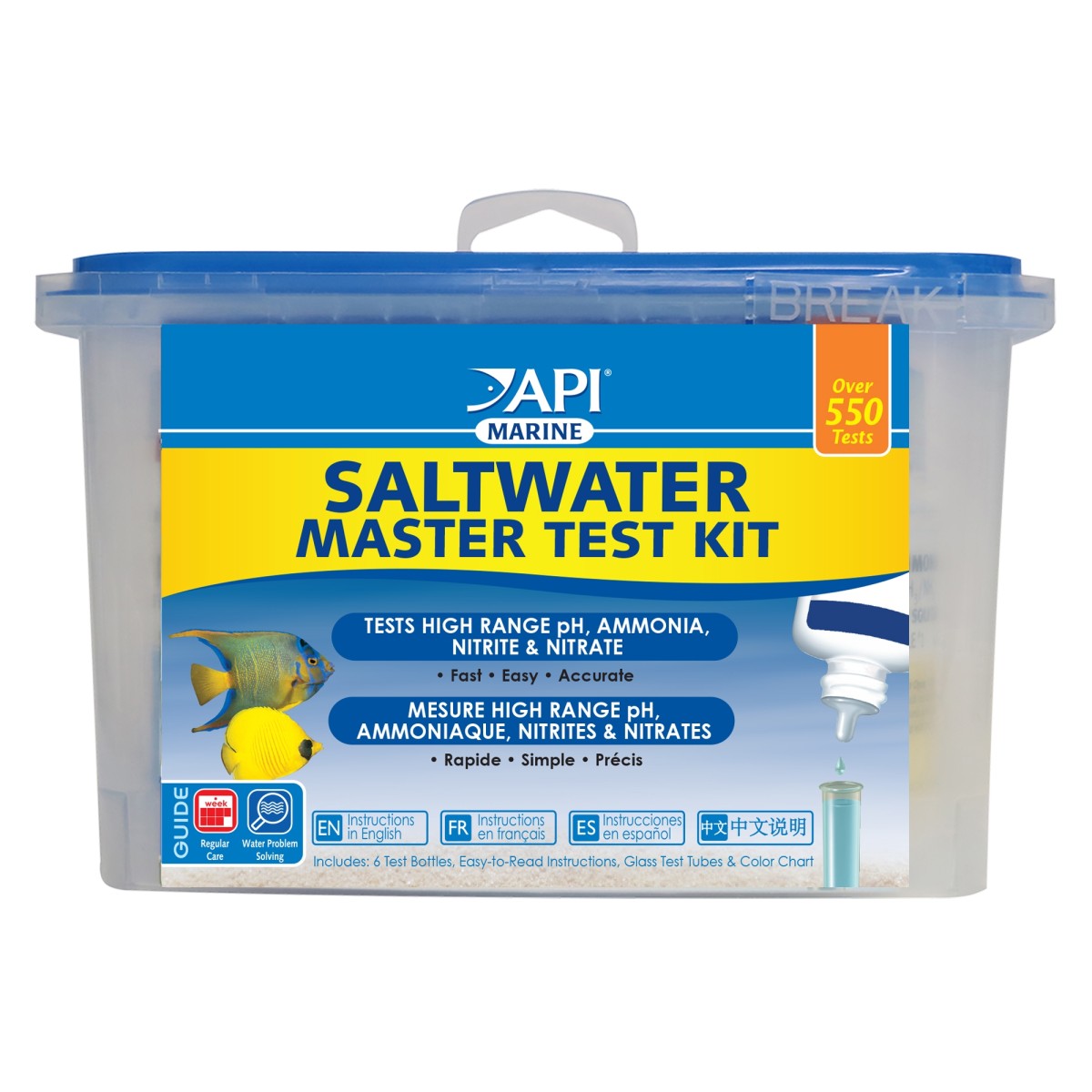 API Saltwater Aquarium Master Test Kit, 550 count