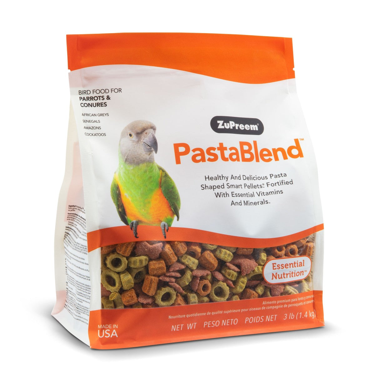 PastaBlend Medium & Large Parrot Food 3lb (1.4kg)