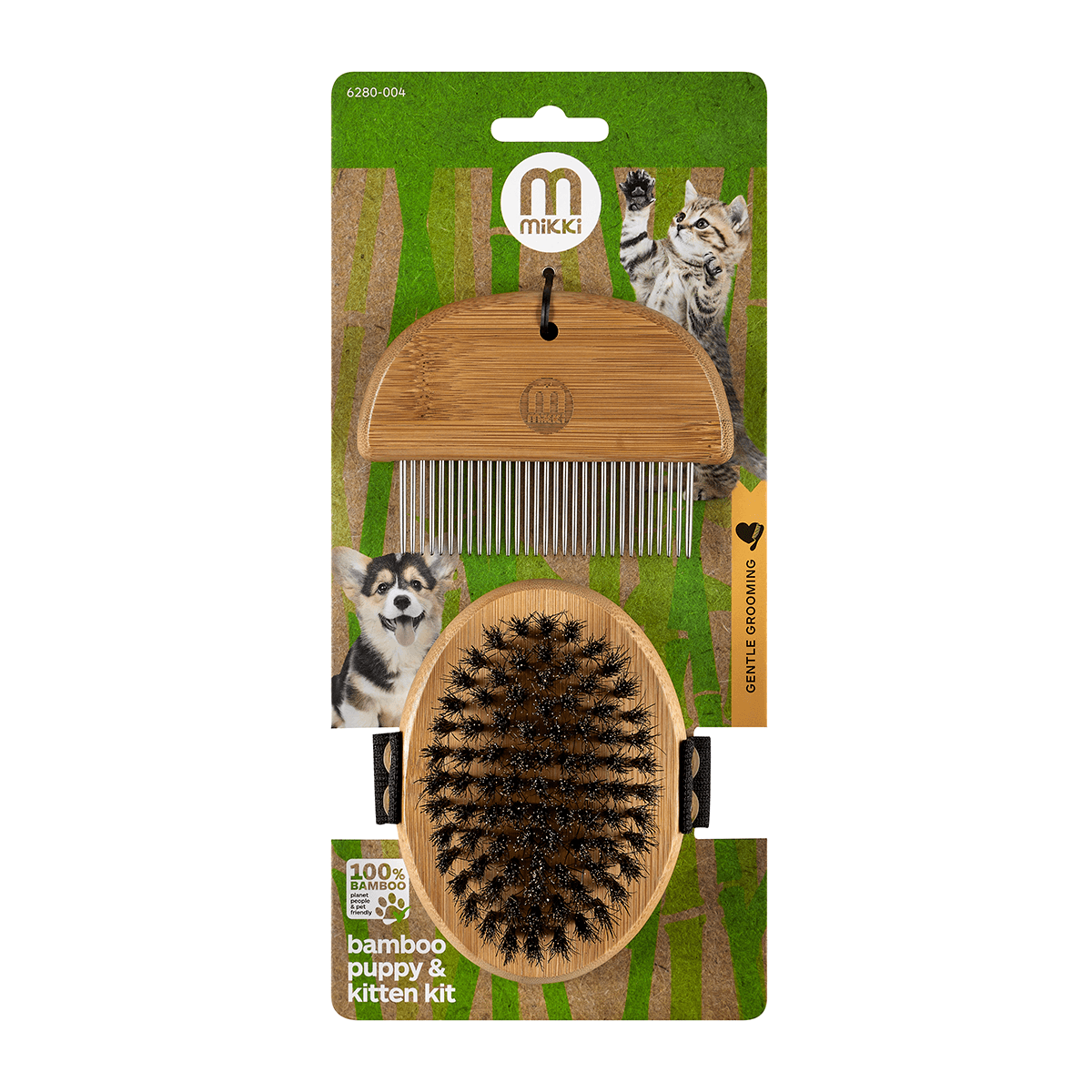 Bamboo Puppy & Kitten Grooming Kit