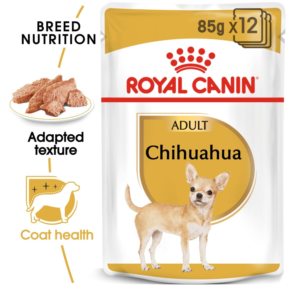 Breed Health Nutrition Chihuahua Adult (WET FOOD - Pouches) 12 x 85g