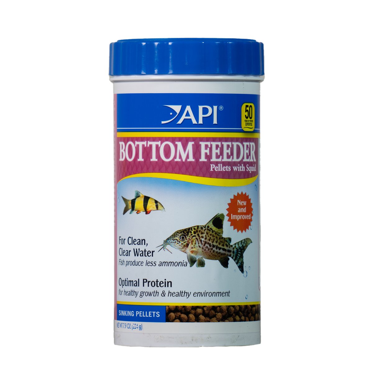 API Bottom Feeder Pellets with Squid, 1.3 OZ