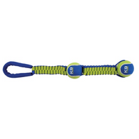 Thumbnail for K9 Fitness by Zeus Double Tennis Ball Nylon Twist Tug - 50.8 cm