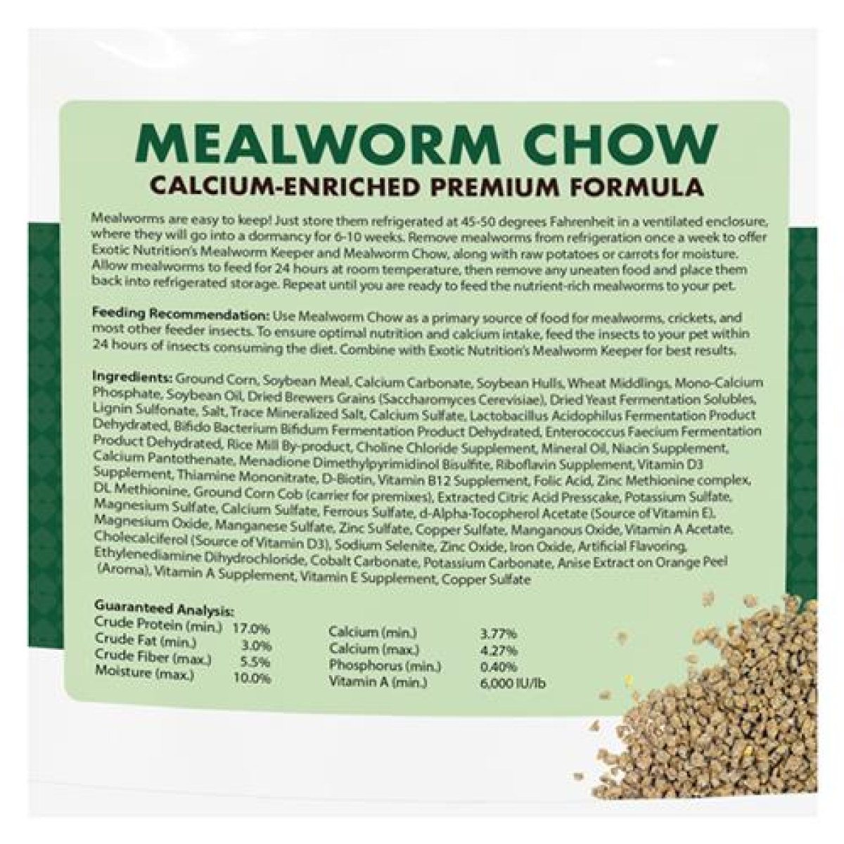 Mealworm Chow 1 lb.