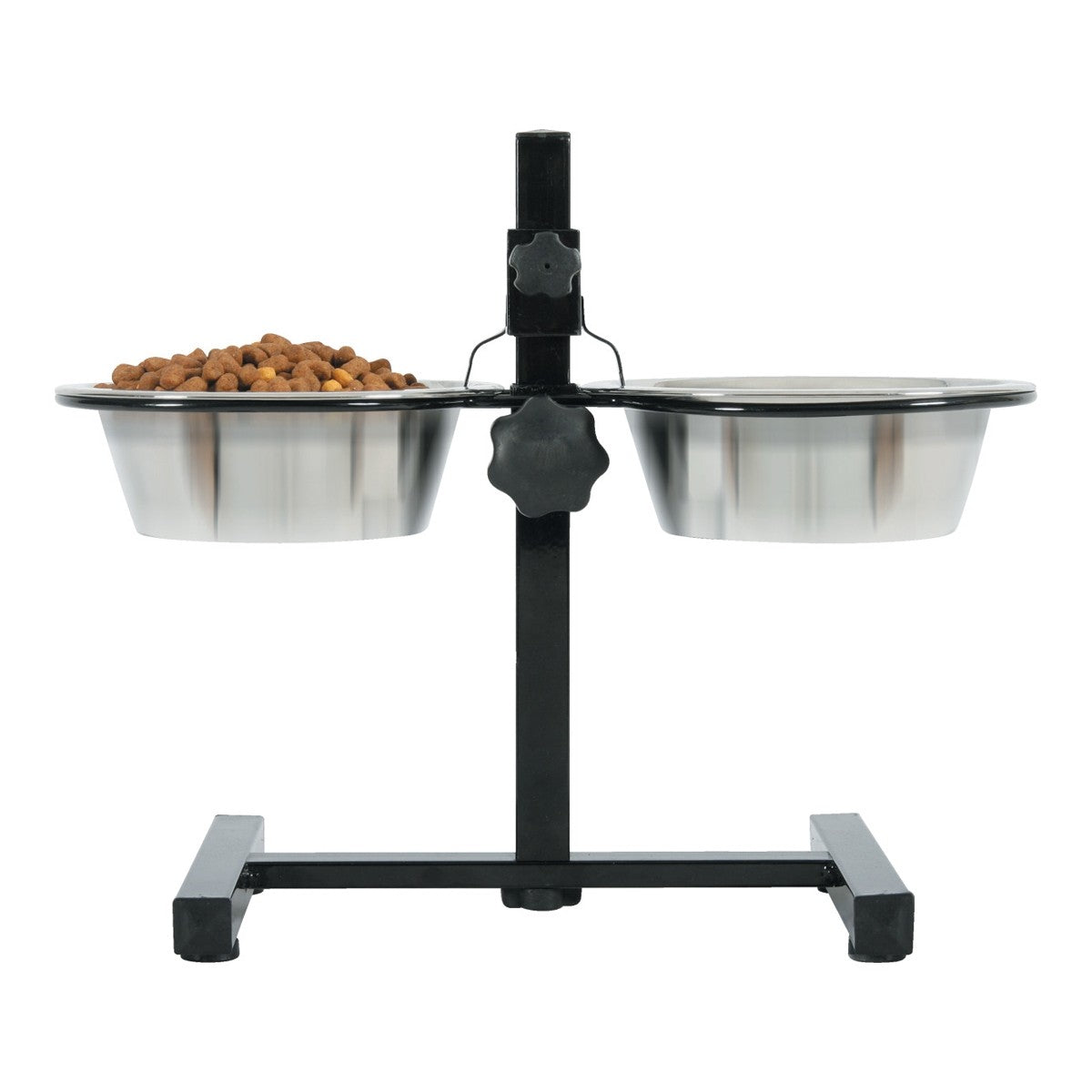 Adjustable Stand with Stainless Steel Dog Bowls 0.7L