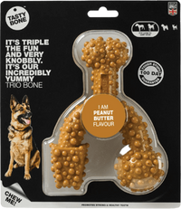 Thumbnail for TastyBone Nylon Trio Large Dog - Peanut Butter