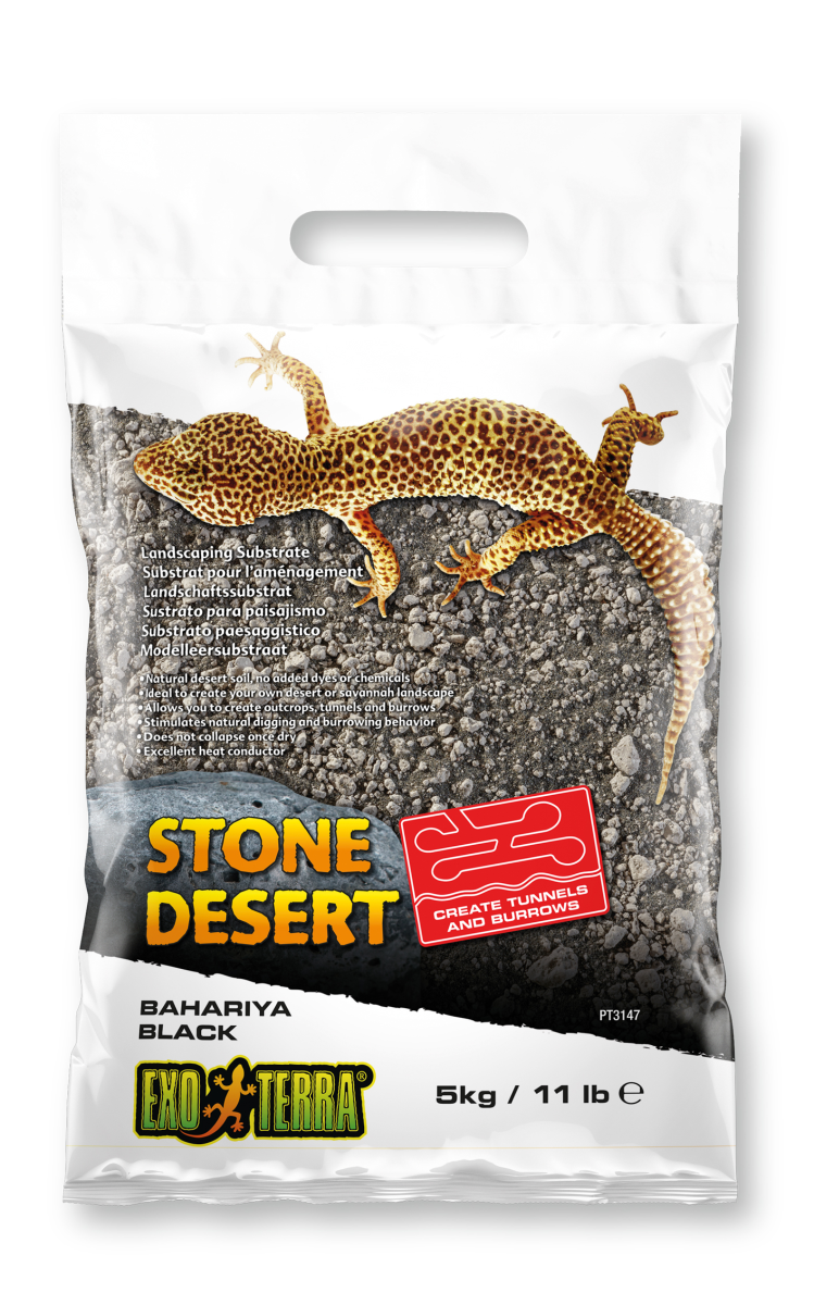 Exo Terra Stone Desert Bahariya Black 11 lb – 5 KG