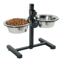 Thumbnail for Adjustable Stand with Stainless Steel Dog Bowls 0.7L