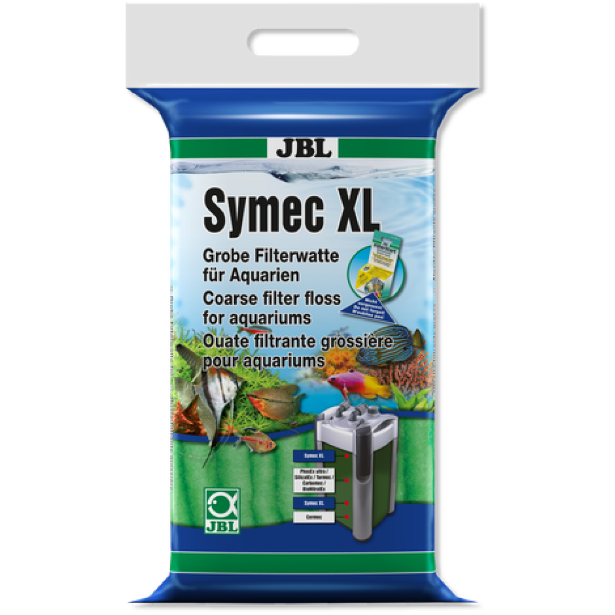 JBL Symec XL Filterwool 250 g green