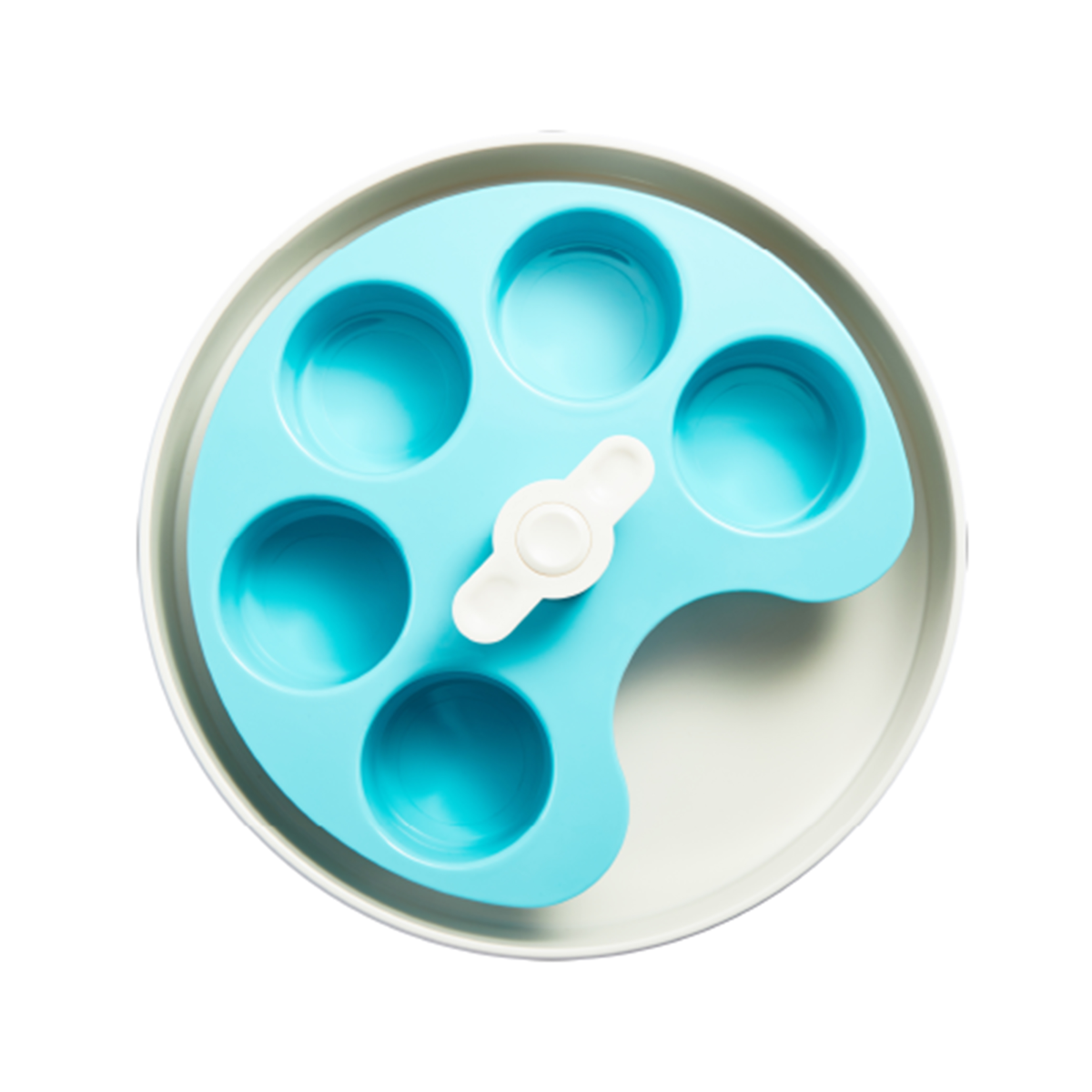 PetDreamHouse SPIN Interactive Feeder Palette Blue