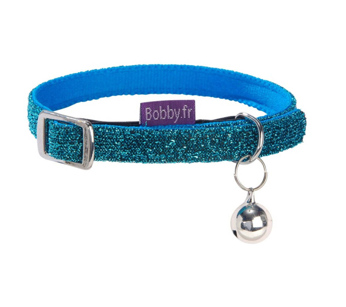 Disco Cat Collar - Blue / XS