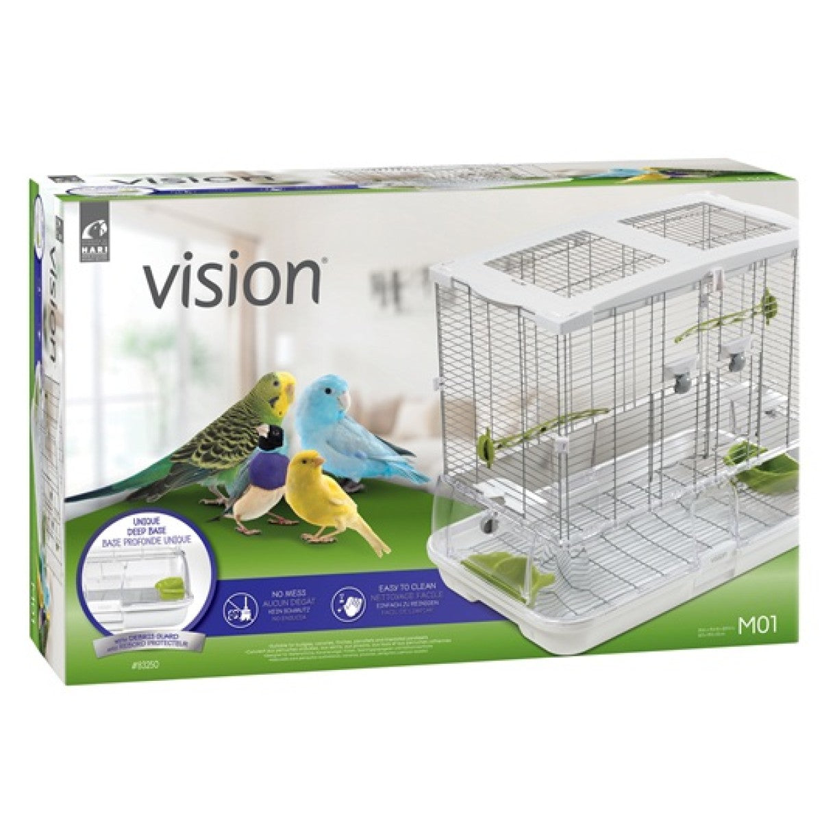 Vision Bird Cage for Medium Birds - Double Height - 62.5 x 39.5 x 87 cm