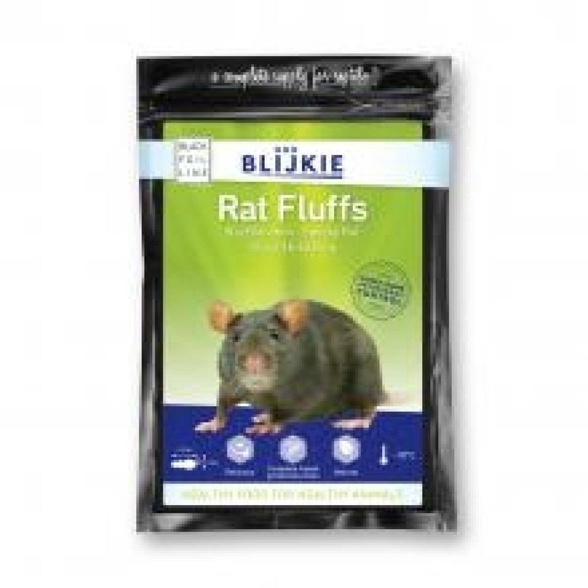 Blijkie black foil line fuzzyrat 15-25, 10pc