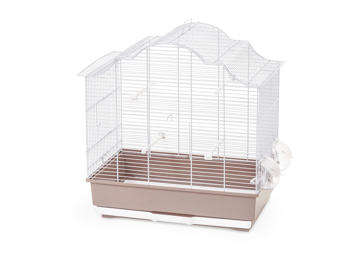 Sophia Bird Cage - 62 x 40 x 67 cm/Pink & White