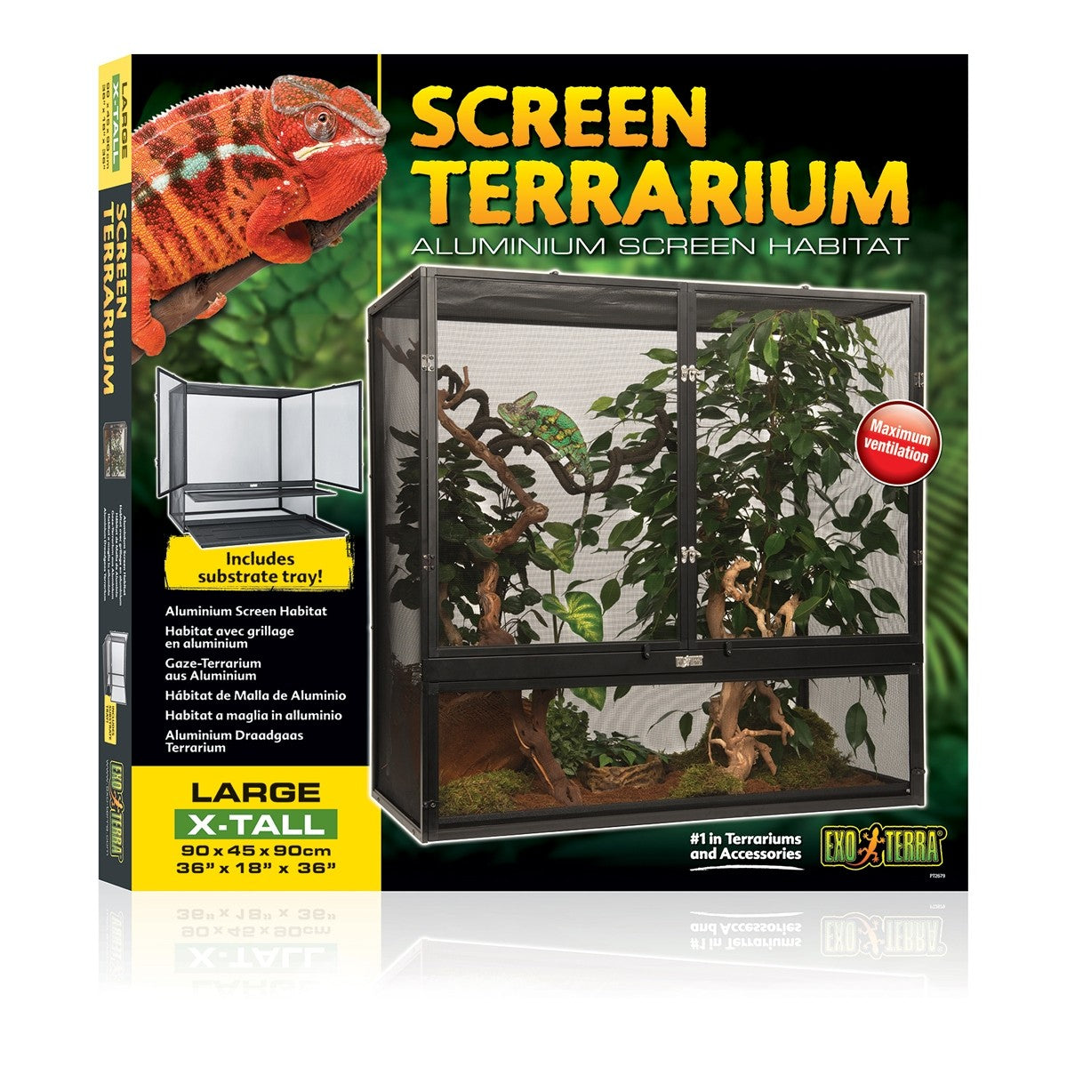 Exo Terra Screen Terrarium - Large/X-Tall 90 x 45 x 90cm