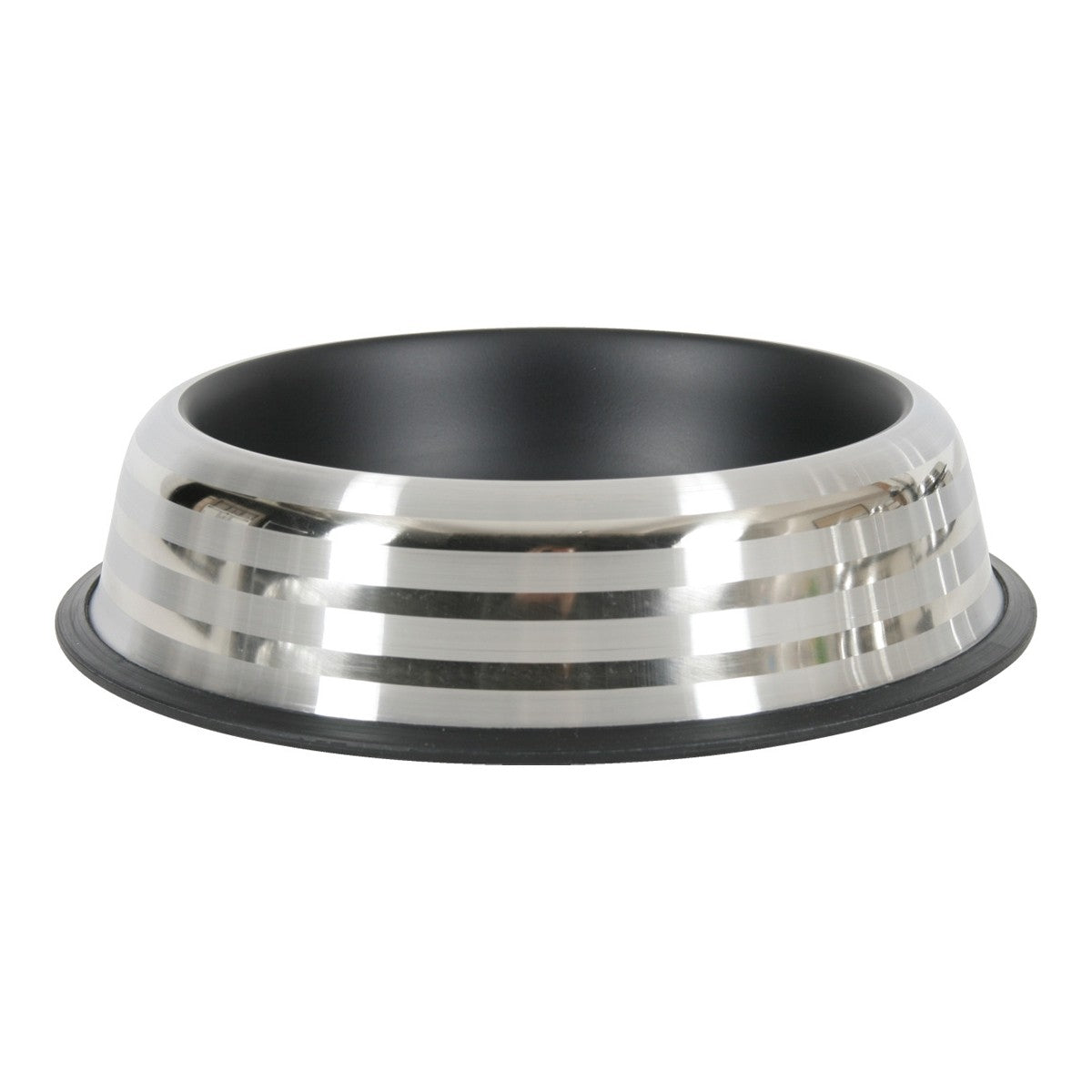 Merenda Stainless Non-Slip Dog Bowl - Black 1.85L