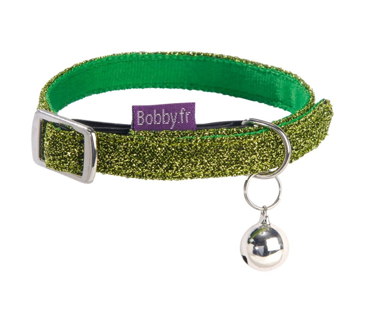 Disco Cat Collar - Green / XS