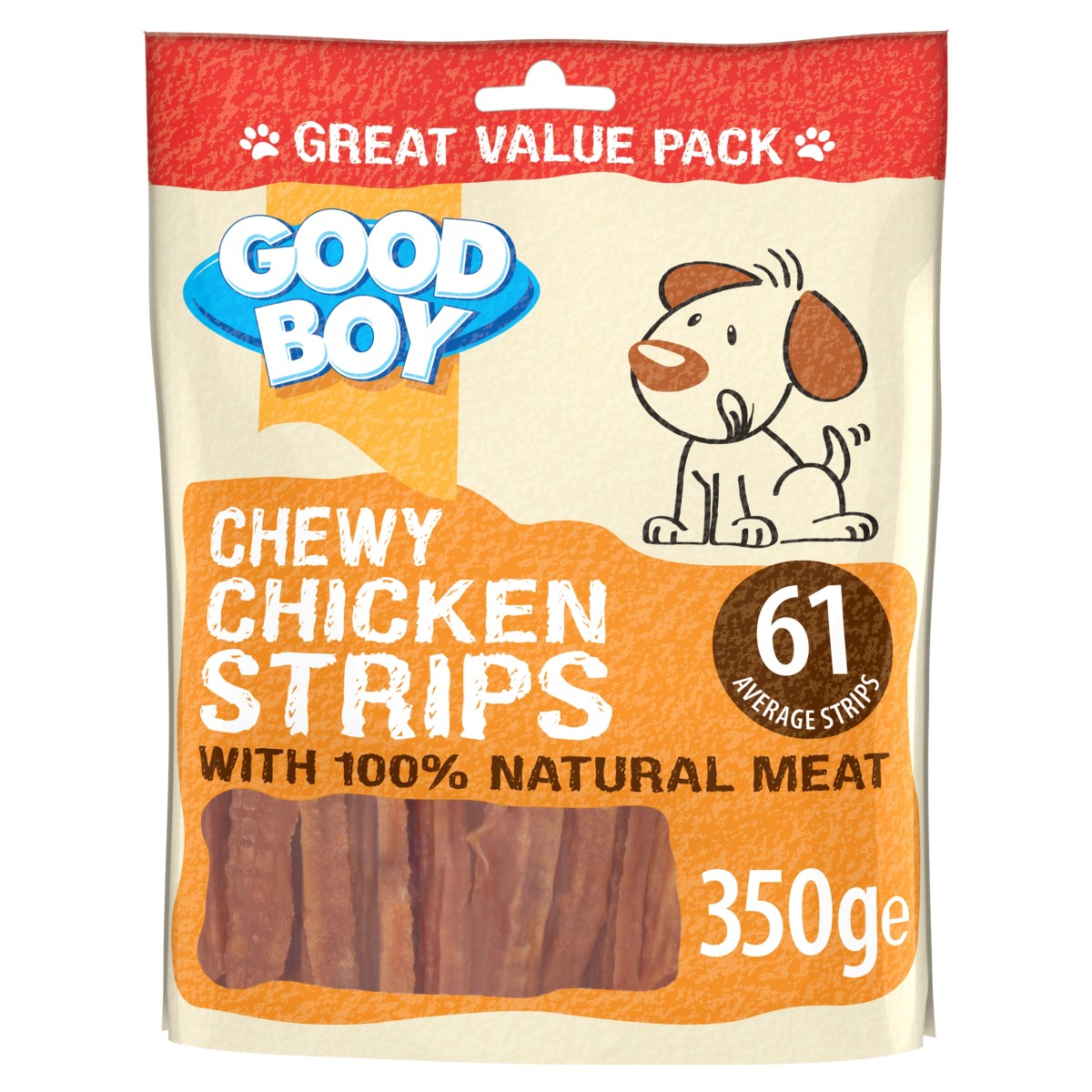 Chewy Chicken Strips - 350g Value Pack