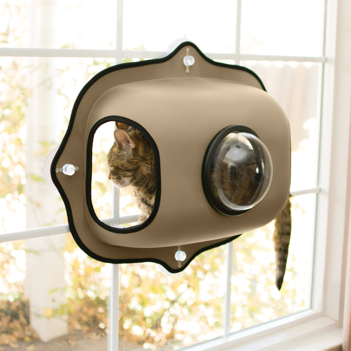 K&H Beds - Ez Window Bubble Pod Tan