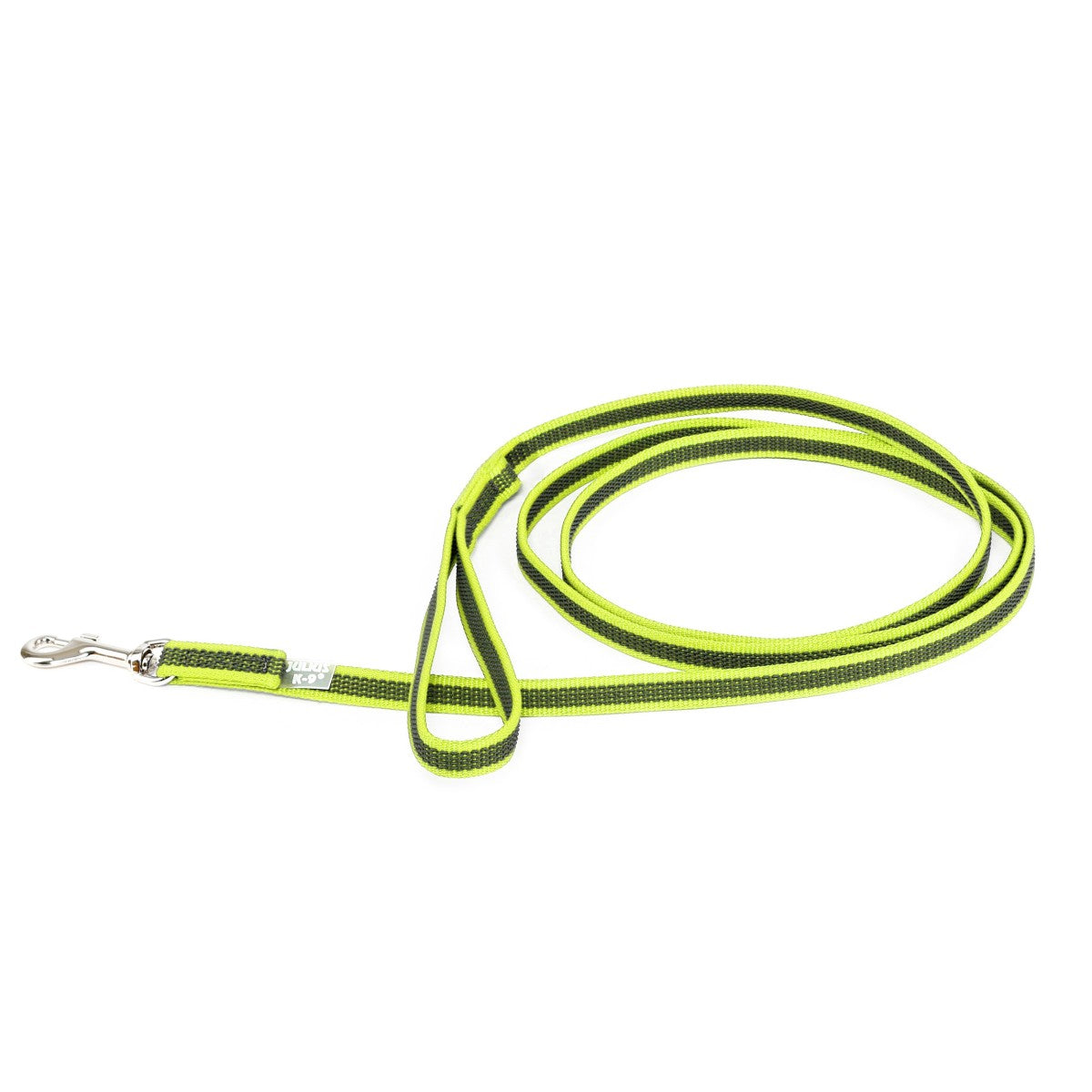 Color & Gray with Handle Leash - Neon-Gray Width 1.4 cm & Length 2 Meter