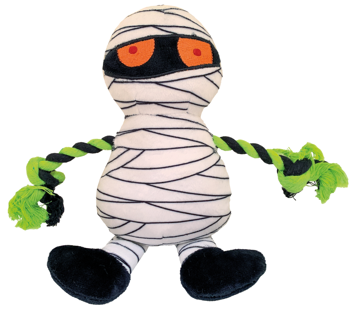 DOG TOY FRIGHT MUMMY W/ ROPE 26cm