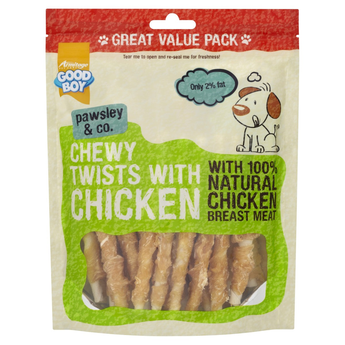 Chewy Chicken Twists -  320g Value Pack