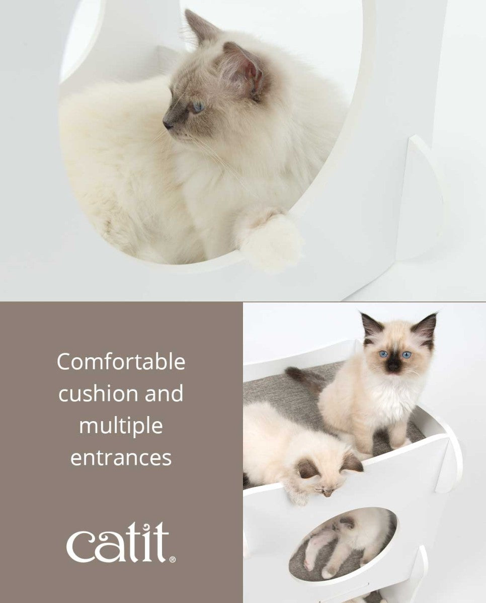 Catit Vesper Cat Furniture Condo - White