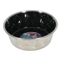 Thumbnail for Diamonds Stainless Non-Slip Dog Bowls - Black 550ml