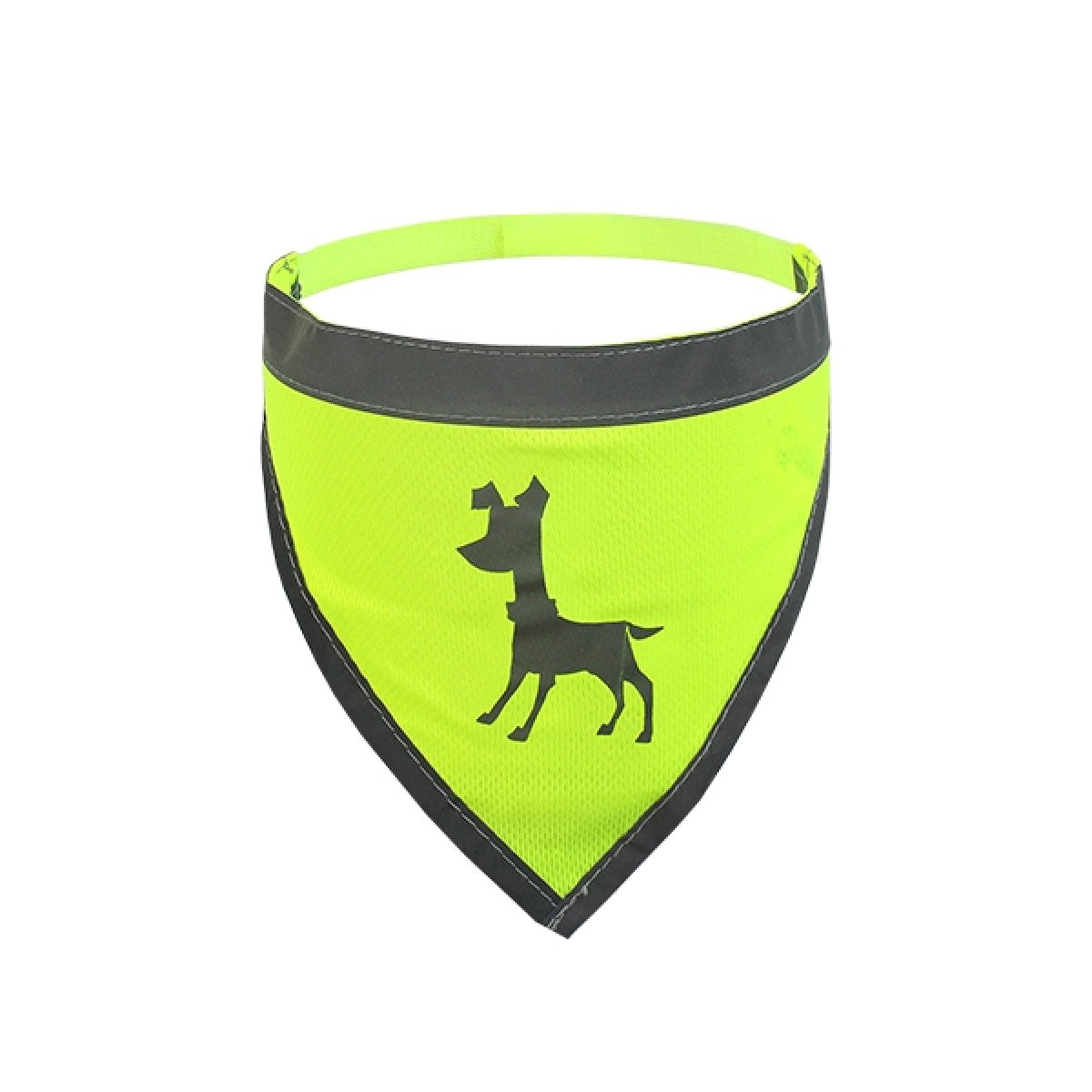 Visibility Dog Bandana, Medium - Neon Yellow