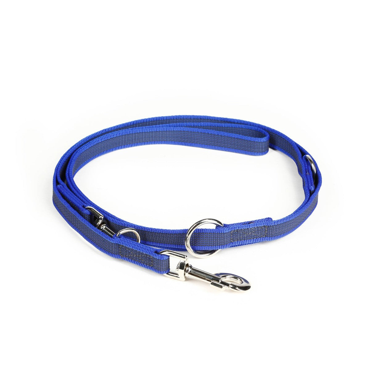 Color & Gray Adjustable Leash - Blue-Gray Width 2 cm