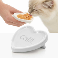 Thumbnail for Catit Creamy Heart-shaped Dish