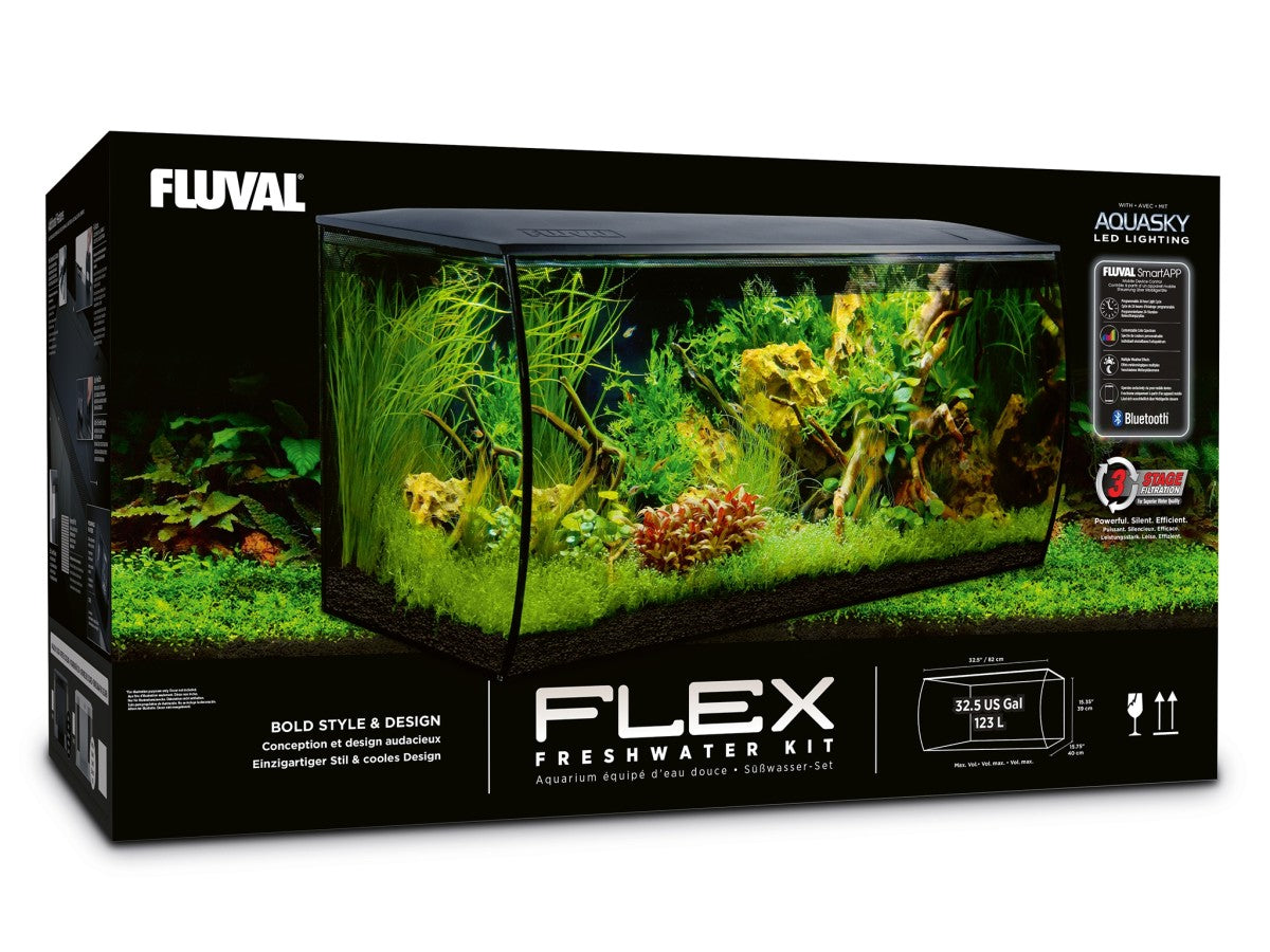 Fluval Flex Aquarium Kit 123L- Black