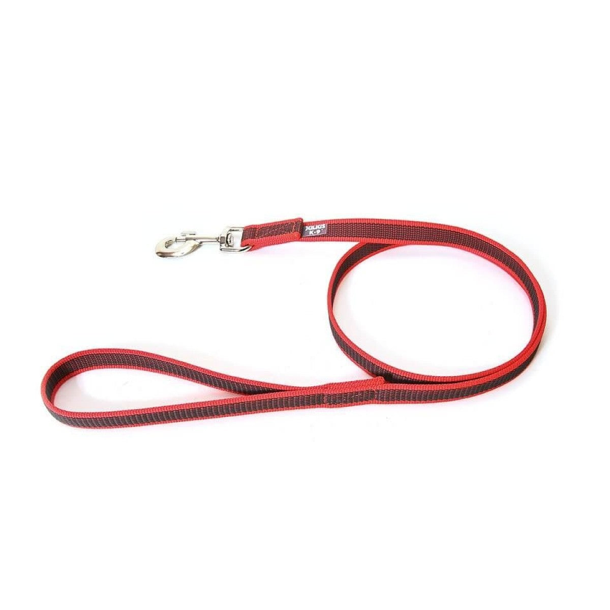 Color & Gray - Super-grip leash Red-Gray with handle