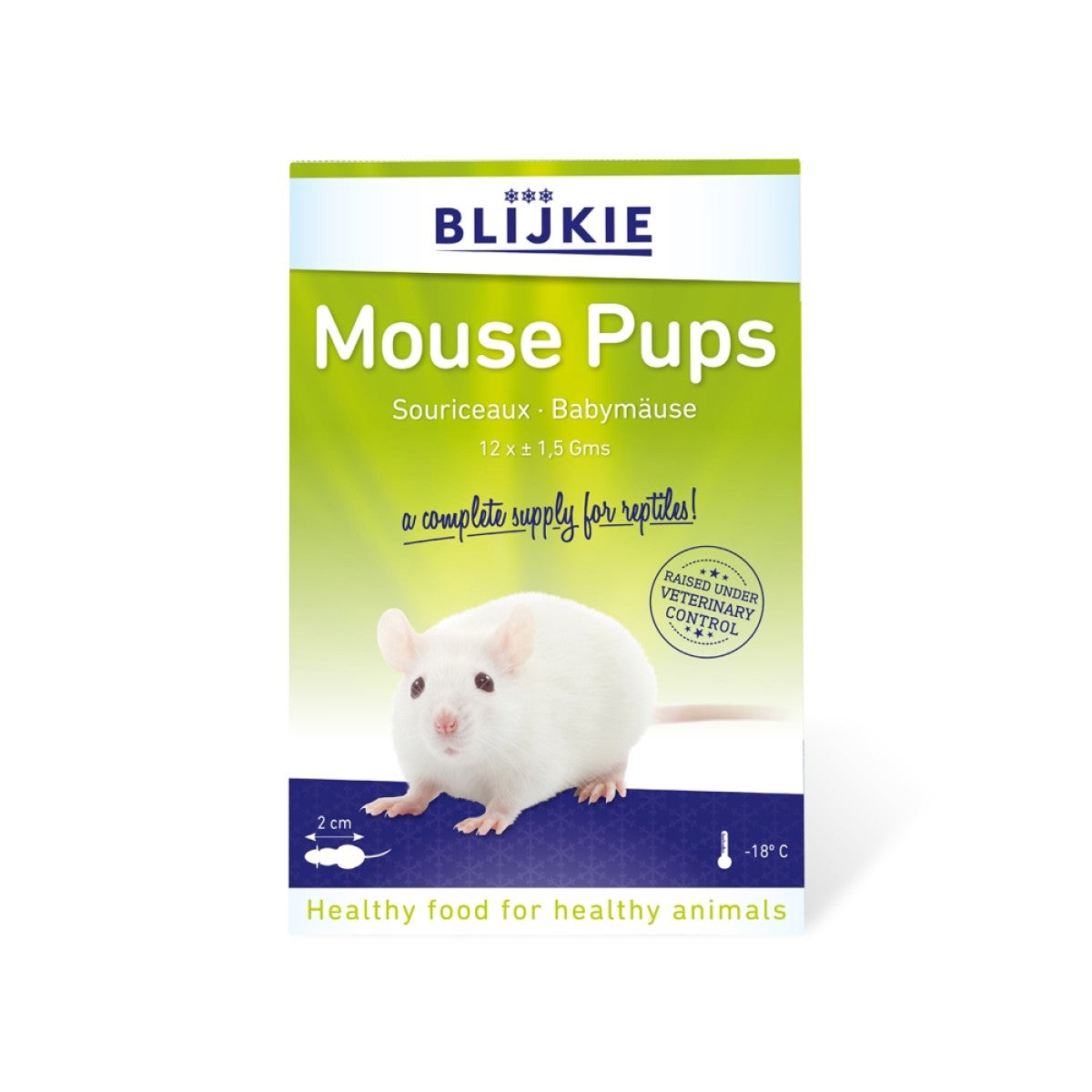 Frozen Mouse Pups (Pinkies) in blister pack 1.5g