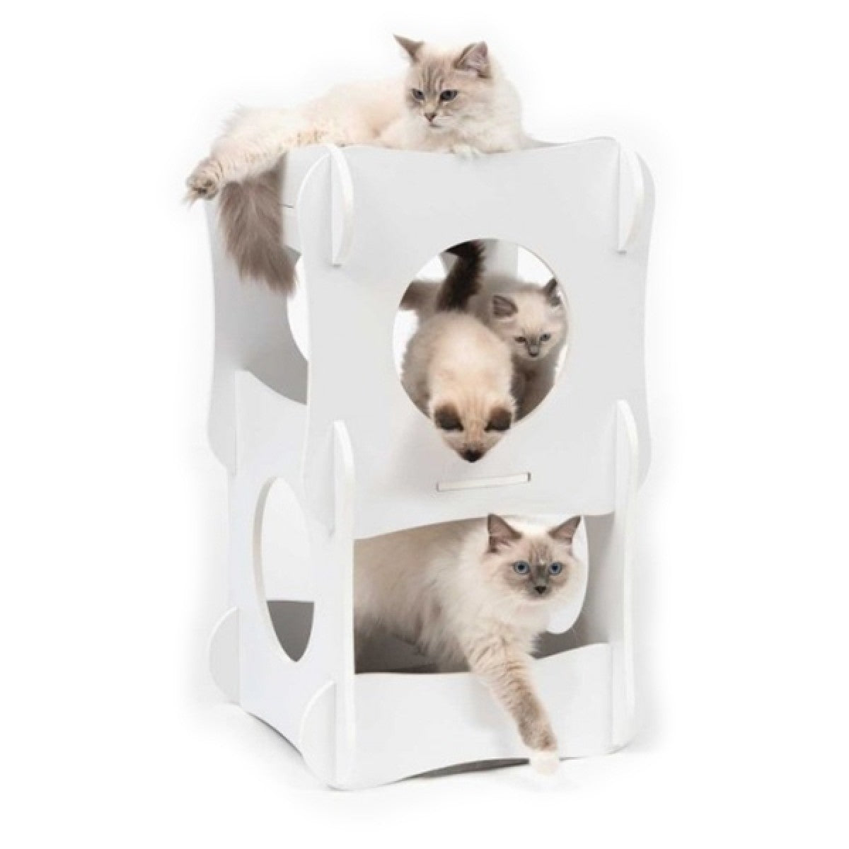 Catit Vesper Cat Furniture Condo - White