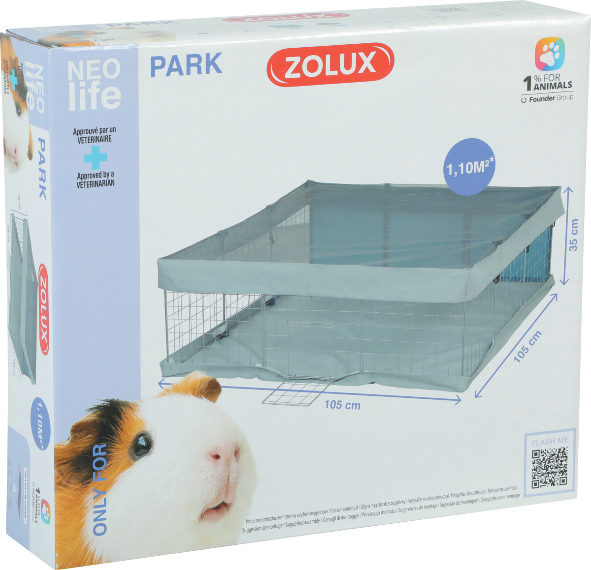 Neolife Guinea Pig Neopark 105 x 105 x 35 cm