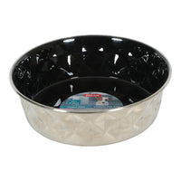 Thumbnail for Diamonds Stainless Non-Slip Dog Bowls - Black 2.6L