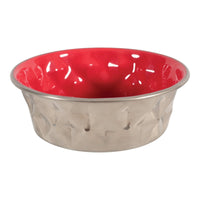 Thumbnail for Diamonds Stainless Non-Slip Dog Bowls - Red 1.15L