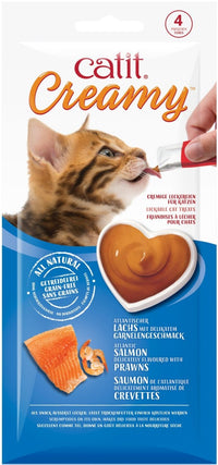 Thumbnail for CatIt Creamy Lickable Treats - Salmon & Prawns