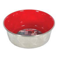 Thumbnail for Diamonds Stainless Non-Slip Dog Bowls - Red 1.15L