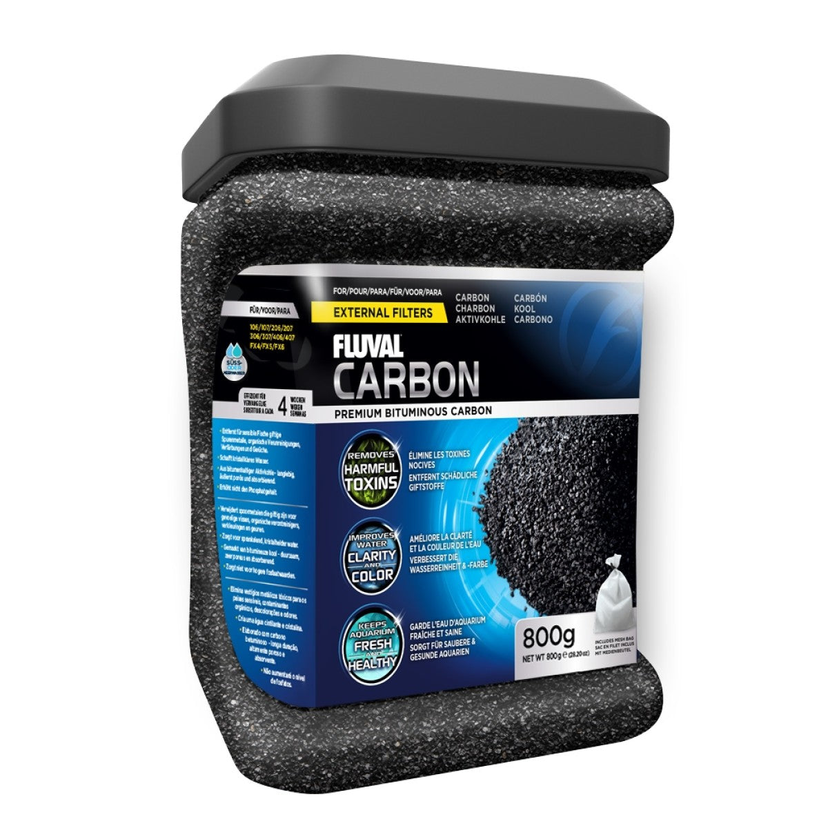 Fluval Carbon, 800 g (28.2 oz)