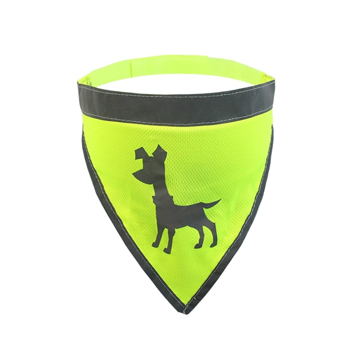 Visibility Dog Bandana, Large - Neon Yellow